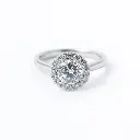 Halo Diamond Engagement Ring