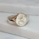 Oval Signet Ring with carved family crest