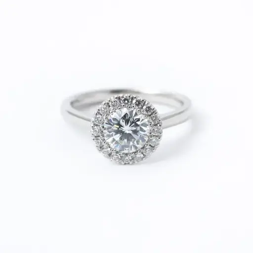 Halo Diamond Engagement Ring